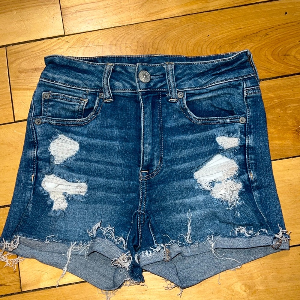 American Eagle Ne(x)t Level Stretch high rise denim shorts